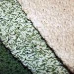 Green and Ecru dishcloth se..