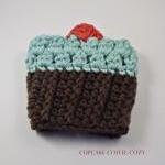 crochet coffee cozy - cupca..