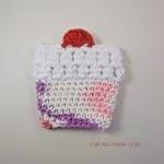 crochet coffee cozy - cupca..