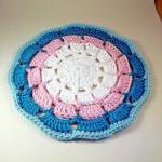 Crochet Doily, in pinks and..
