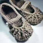 Mary Jane Slippers - croche..