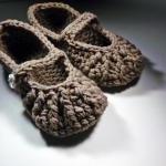 Mary Jane Slippers - croche..