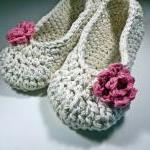 Antique Ivory Adult Slipper..